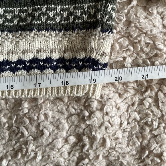 Reba Rose Vintage Striped Knit Button Up Cardigan Sweater Made In NY Size M - Picture 6 of 9